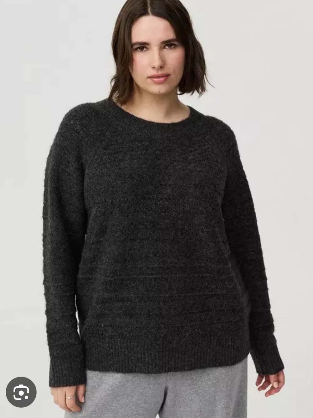 Torrid NWT Sz 3 Charcoal Crewneck Sweater
